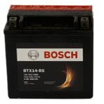 Batería Bosch AGM BTX14 12Ah 210CCA Positivo Izquierdo Moto